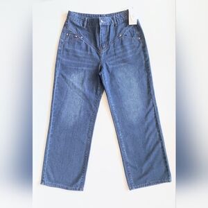 Commense Size Large Vintage Wash Denim Straight Leg Jeans NWT